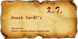 Kosik Teréz névjegykártya